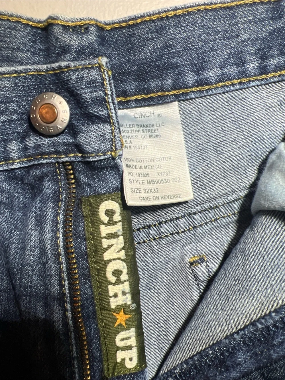 Cinch Men's Straight Leg Jeans in Classic Blue Denim